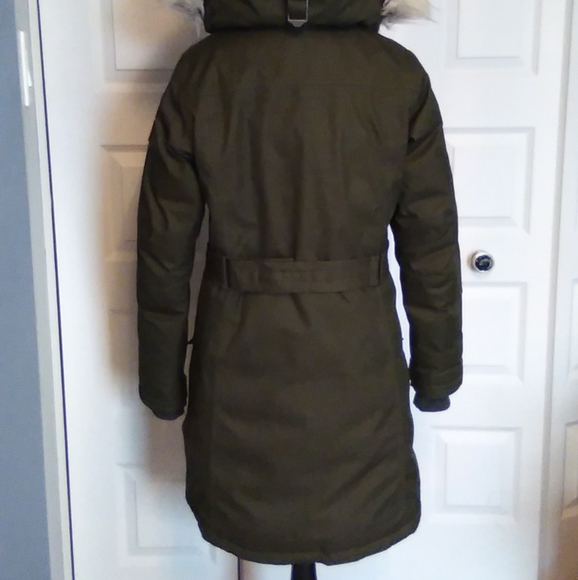 Columbia Alpine Escape Down Parka Waterproof  EUC Med brown/green colour! - Picture 4 of 13